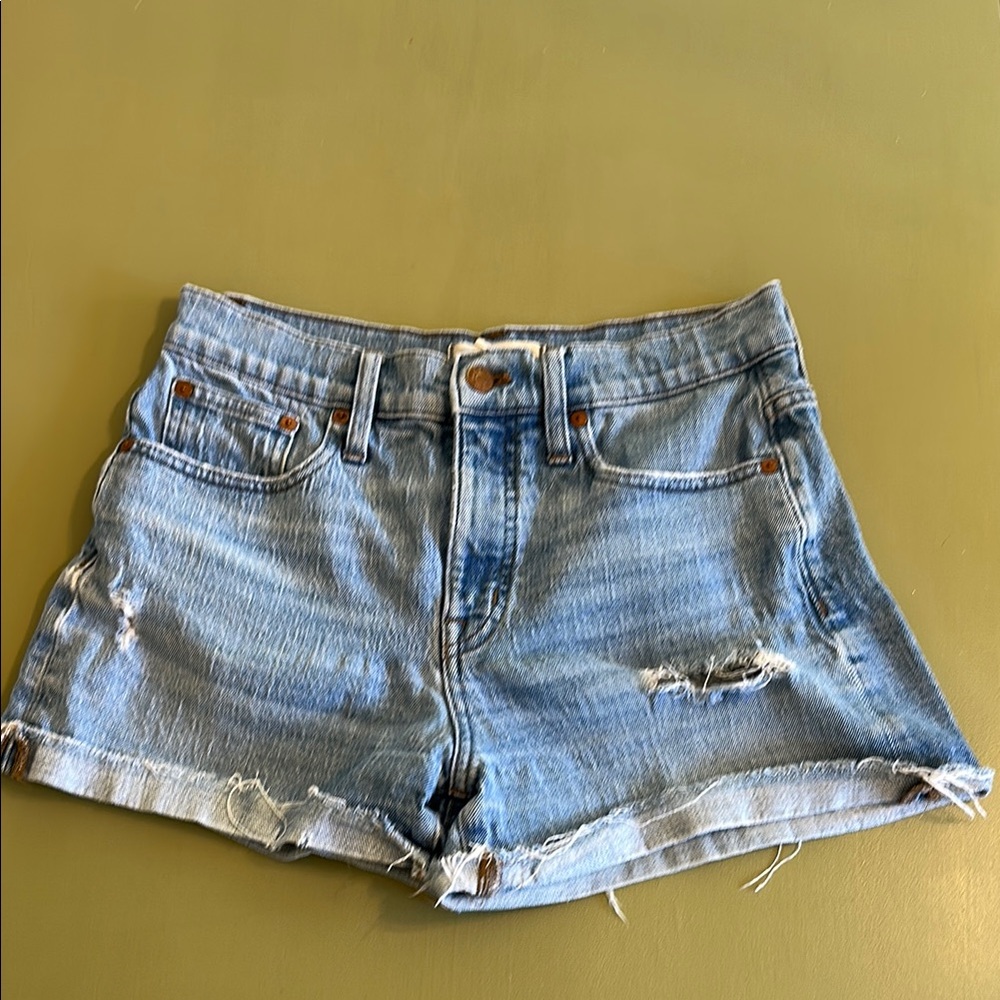 Madewell Denim Distressed Women Shorts